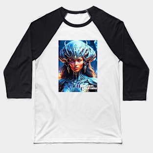 Futuristic Queen Of The Fifth Dimension Dopeverse Creations Baseball T-Shirt